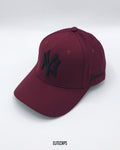 Yankees NY Maroon Baseball Cap - C0597