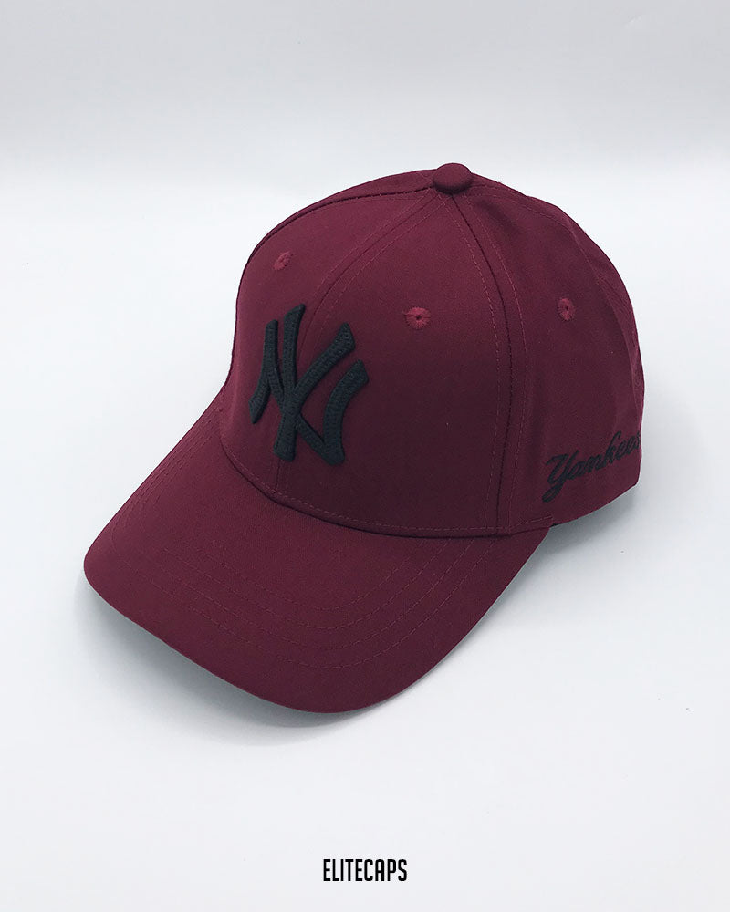 Yankees NY Maroon Baseball Cap - C0597