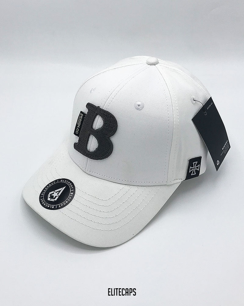 White Classic BKT Embroidered Cap - C0506
