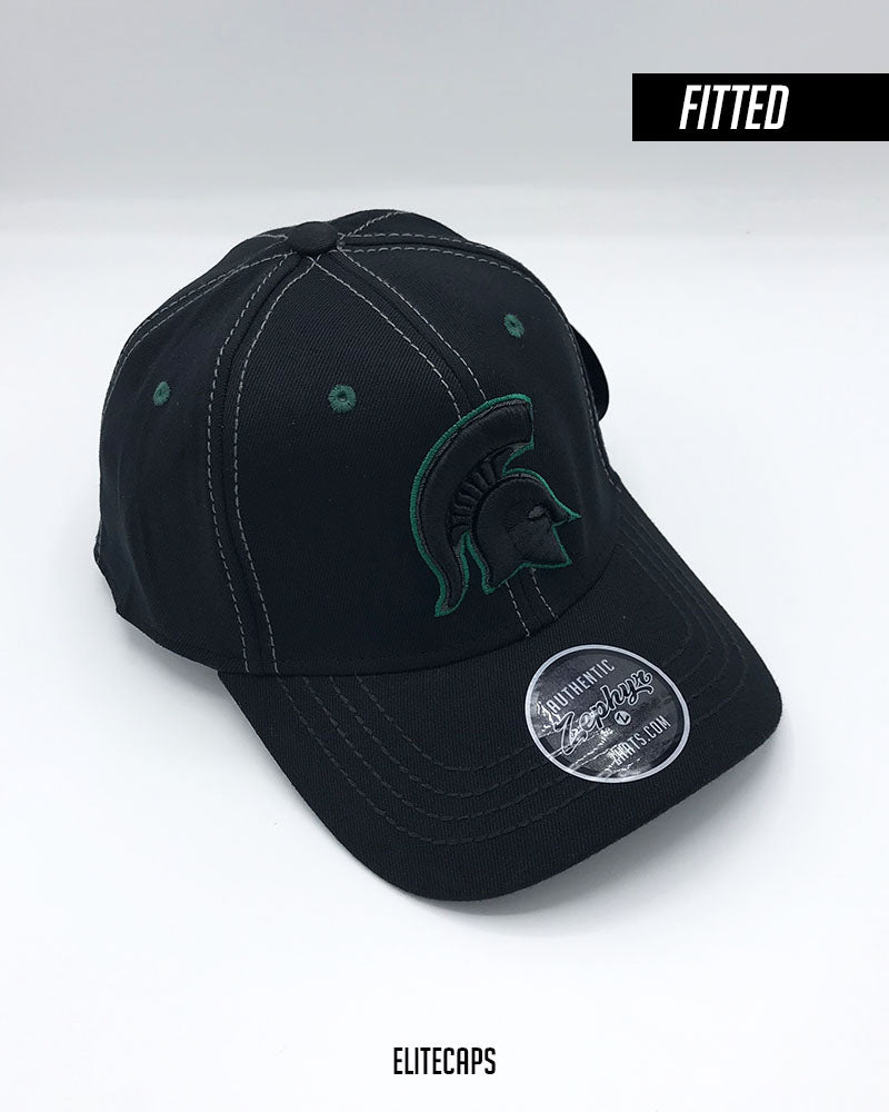 Camp Gladiator Black Contrast Fitted Cap - C0432