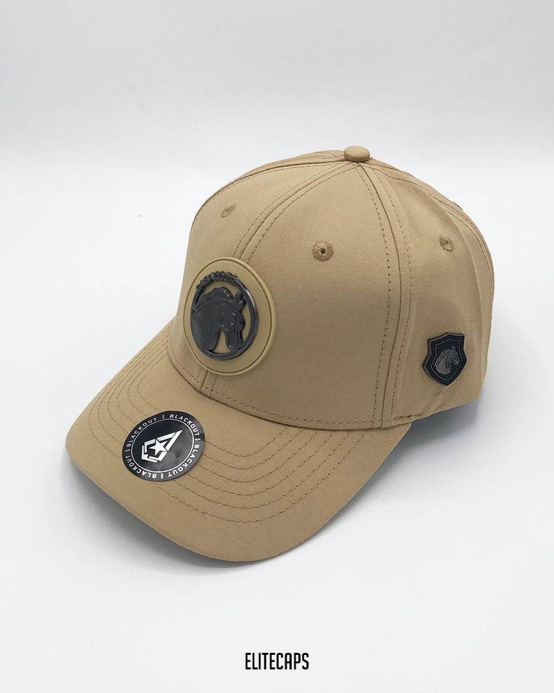 Luxury Khaki Beige Horse BKT Cap - C0469