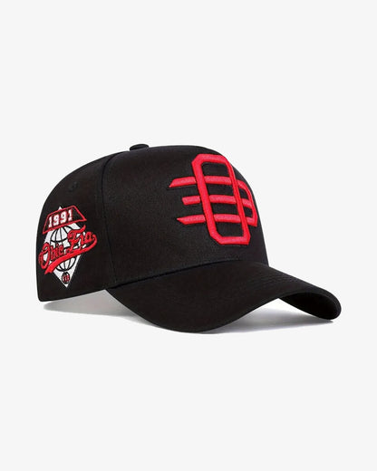 Black & Red 03 Embroidered Cap - C0136