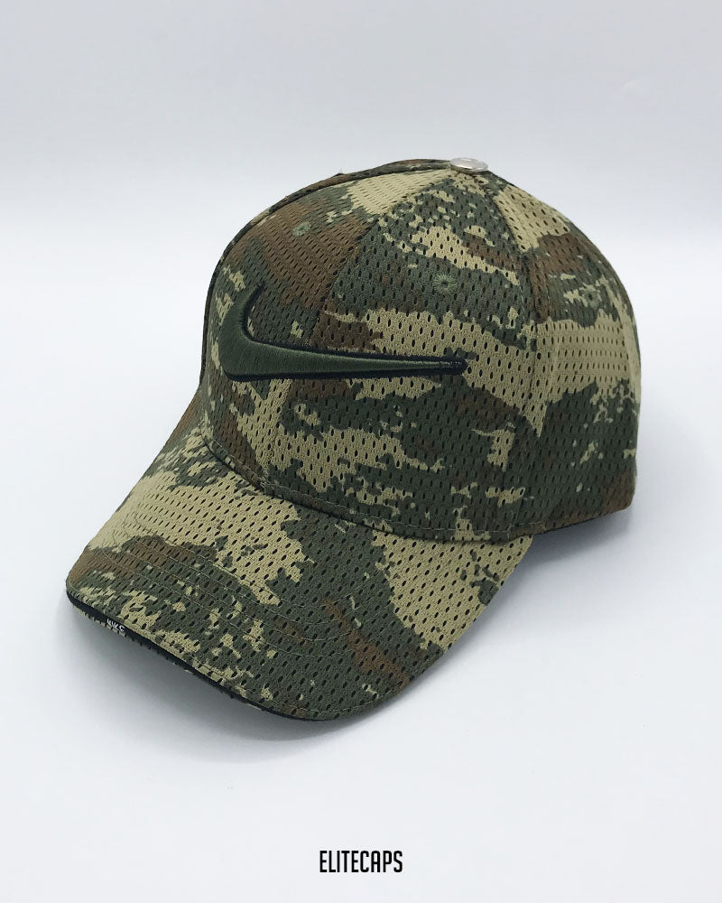 Mesh Green Camo NIIKE Baseball Cap - C0644