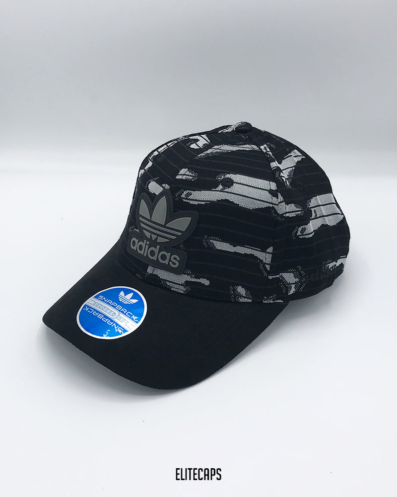 ADID Black & Grey Two-Tone Camo Baseball Cap - C0326
