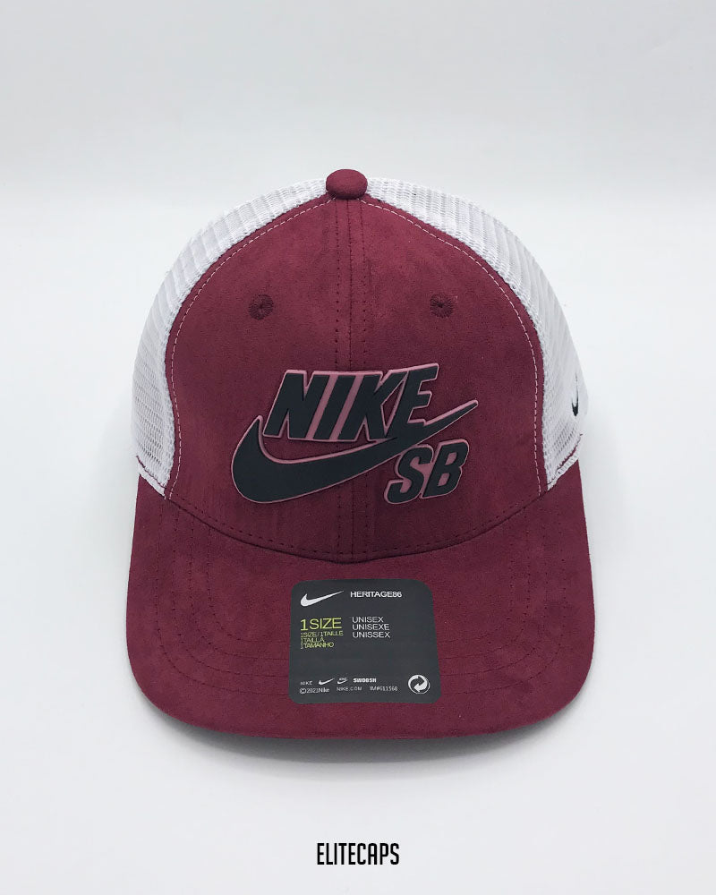 Maroon NKE Heritage Trucker Cap - C0476
