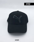 Jet Black Puma Fitted Cap - C0338