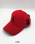 RL Red Polo Baseball Cap - C0285