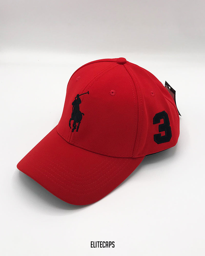 RL Red Polo Baseball Cap - C0285