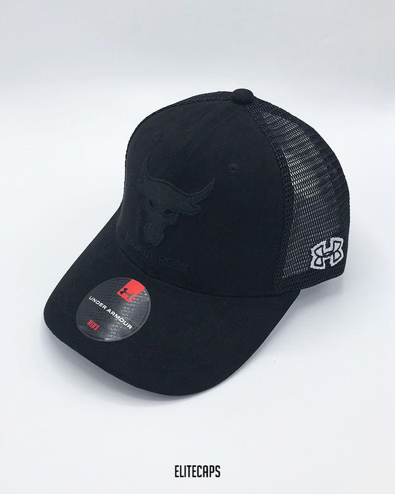 UA Black Bull Embroidered Trucker Cap - C0550