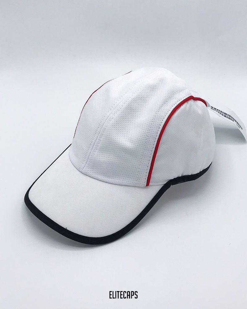 LACOSTTE White Triple Panel Cap - C0558