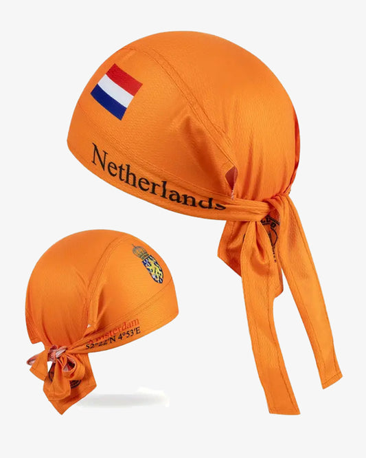 Netherlands Flag Quick-Dry Biker Bandana - B015