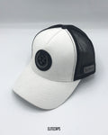 Black & White Contrast Bull Trucker Cap - C0449
