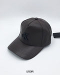 CK Classic Faux Leather Cap - C0520 (Brown)