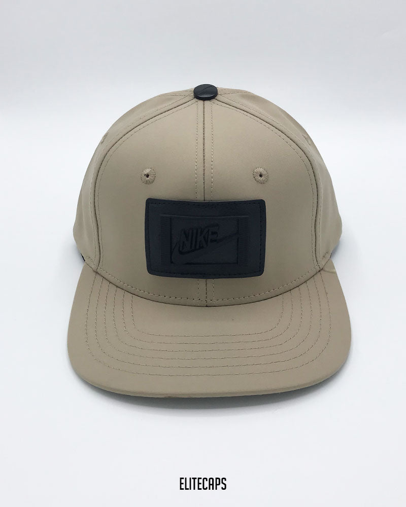NIIKE Beige Signature Snapback Cap - C0691