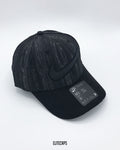 NKE Black Contrast Suede Baseball Cap - C0529