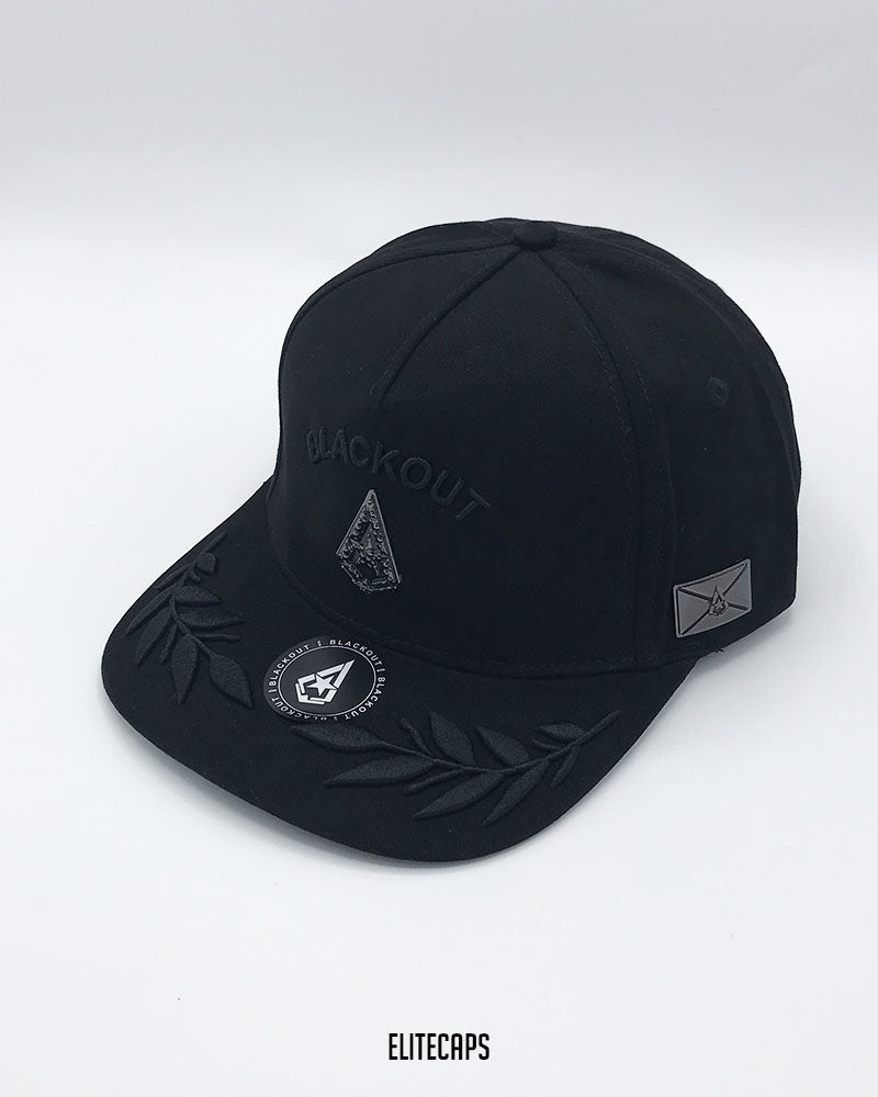 Jet Black Captain BKT Snapback Cap - C0581