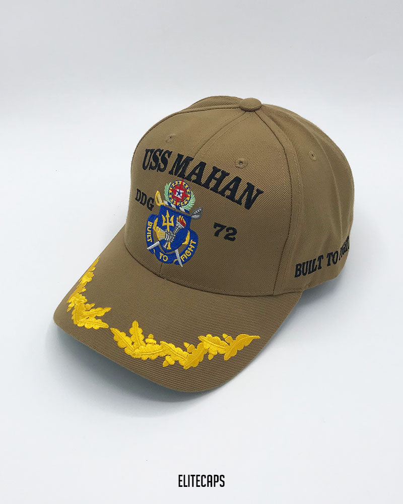 U.S.S Mahaan 70 Embroidered Cap - C0569