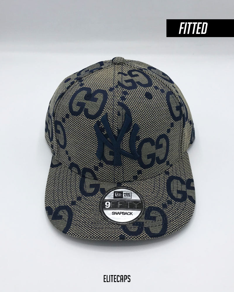 GG Supreme Fitted Cap (Navy Blue Edition) - C0428 – Elite Caps