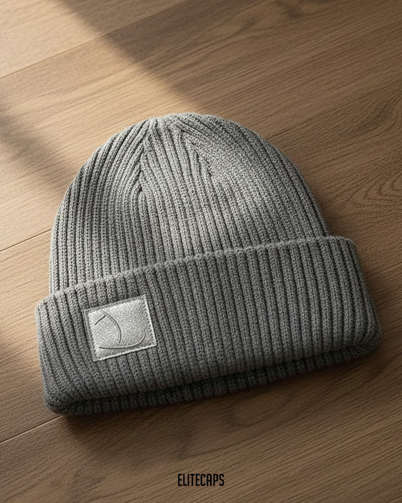 Premium Grey Soft Lining Beanie - B0132