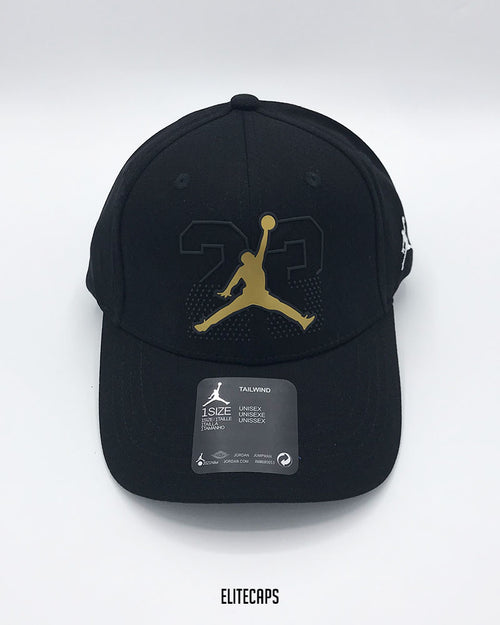 Black Golden 23 JORDAN Baseball Cap - C0638