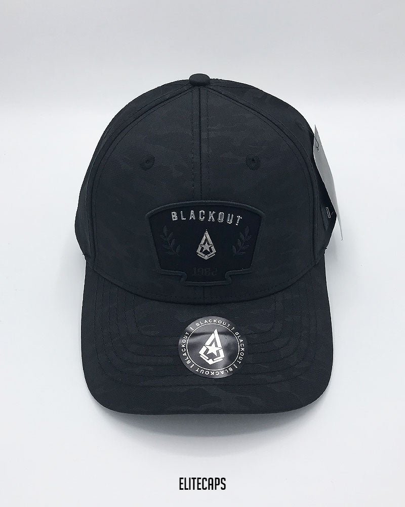 Luxury Black Camo BLACKOUT Cap - C0503