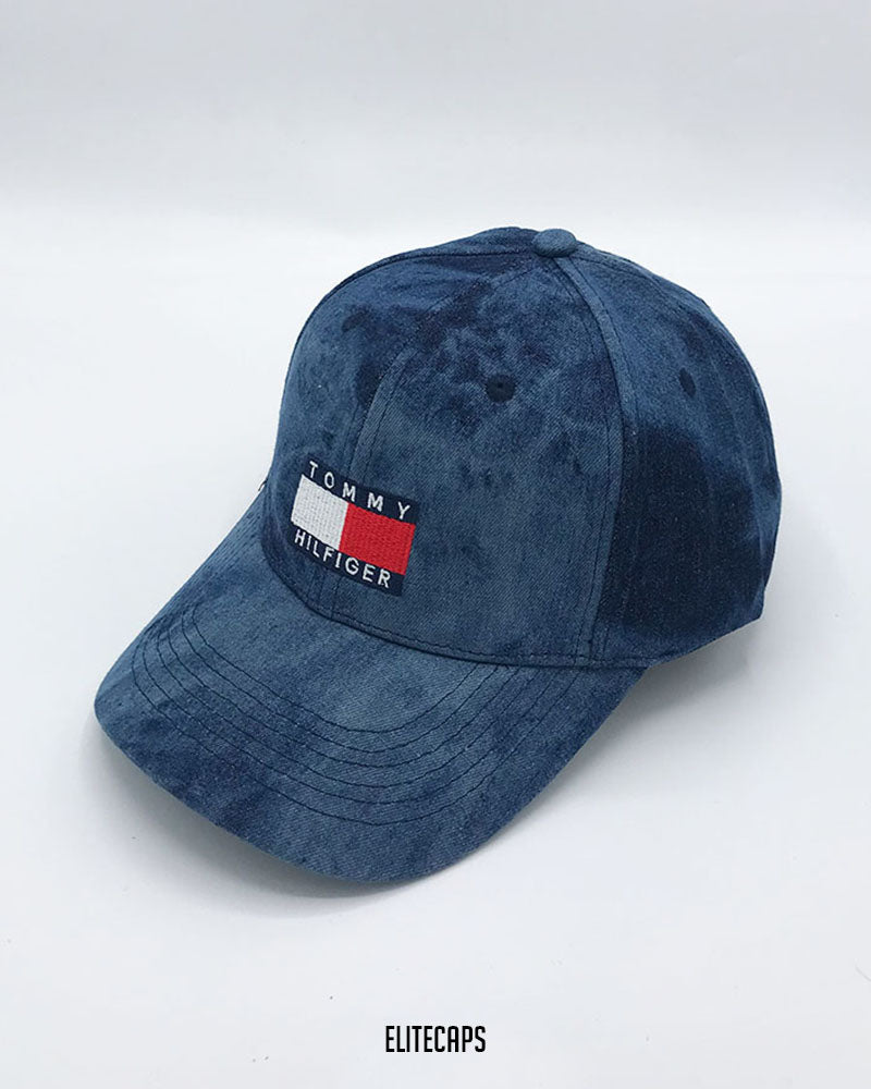 TH Blue Tie-Dye Denim Cap - C0350