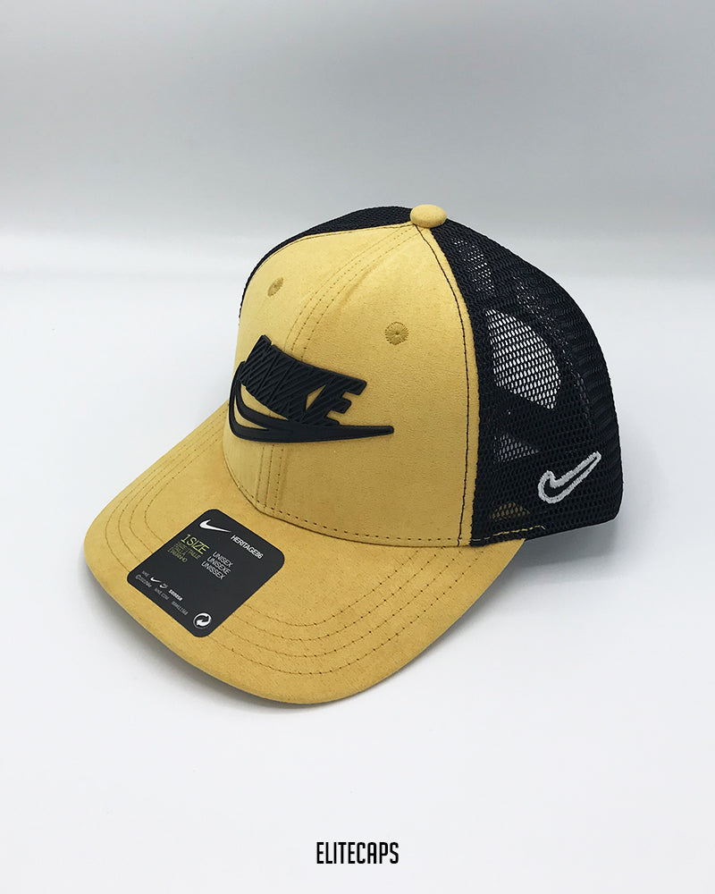 Yellow NKE Snapback Trucker Cap - C0299