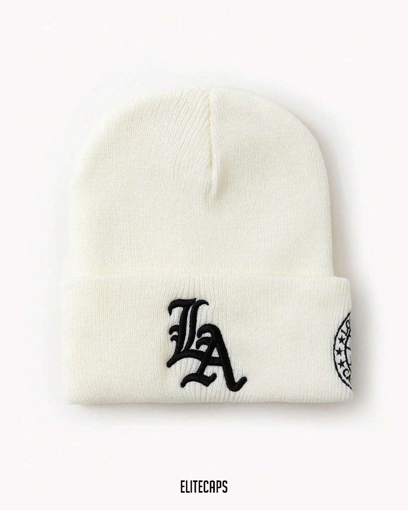 LA Embroidered Soft Beanie - B0139