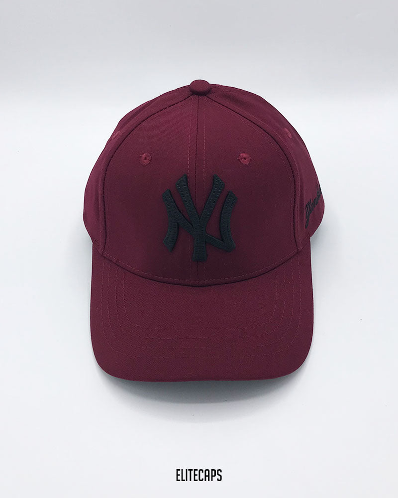 Yankees NY Maroon Baseball Cap - C0597