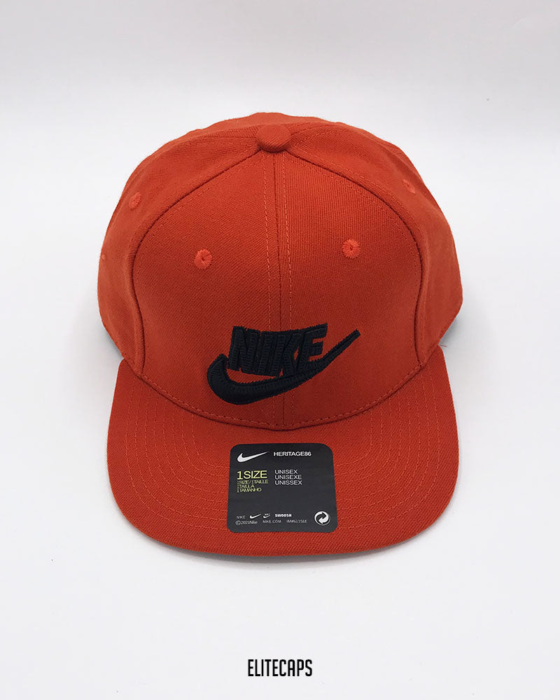 NKE Classic Orange Snapback Cap - C0560