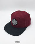 Maroon Camouflage Two-Tone BKT Snapback Cap - C0471