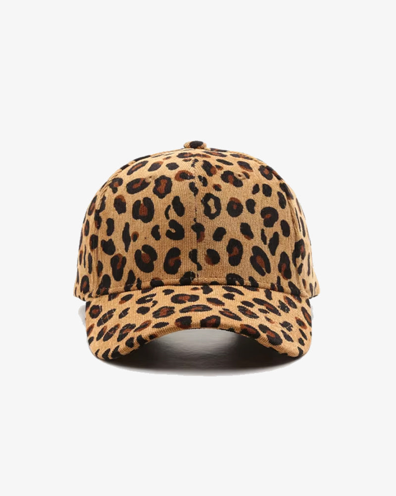Panther Pattern Corduroy Cap - C0182