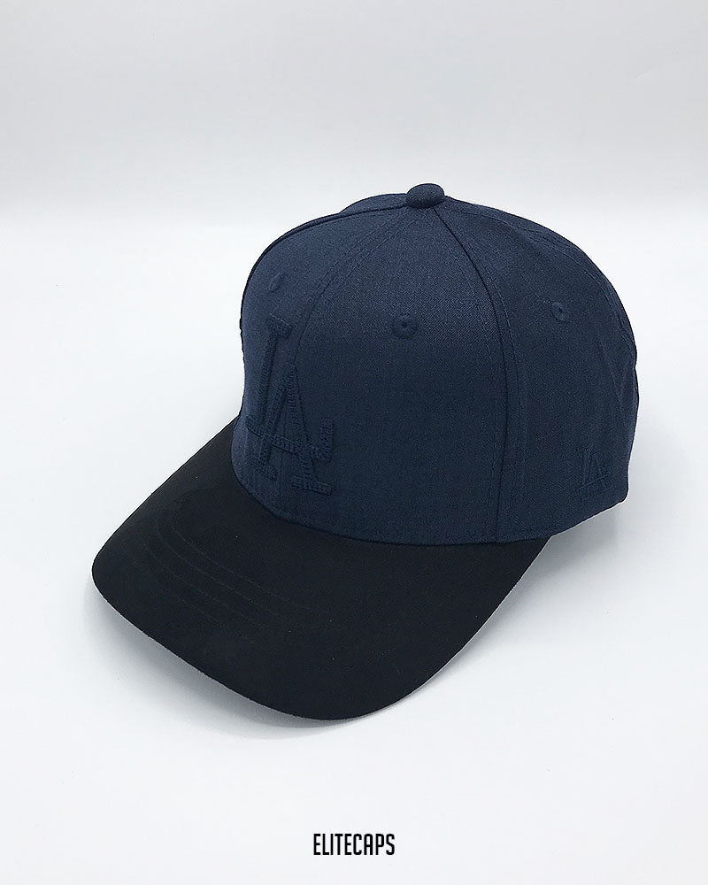 LA Navy Blue Two-Tone Baseball Cap - C0497