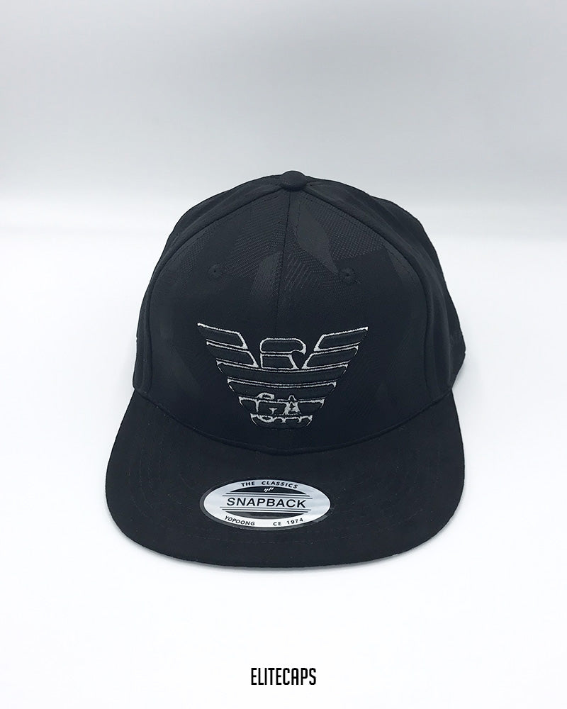 Black Camo AR Snapback Cap - C0319