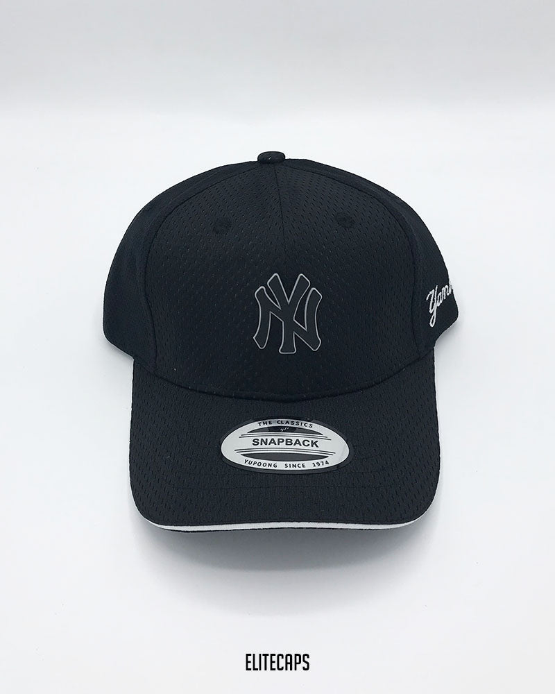 NY Black Mesh Cap - C0498