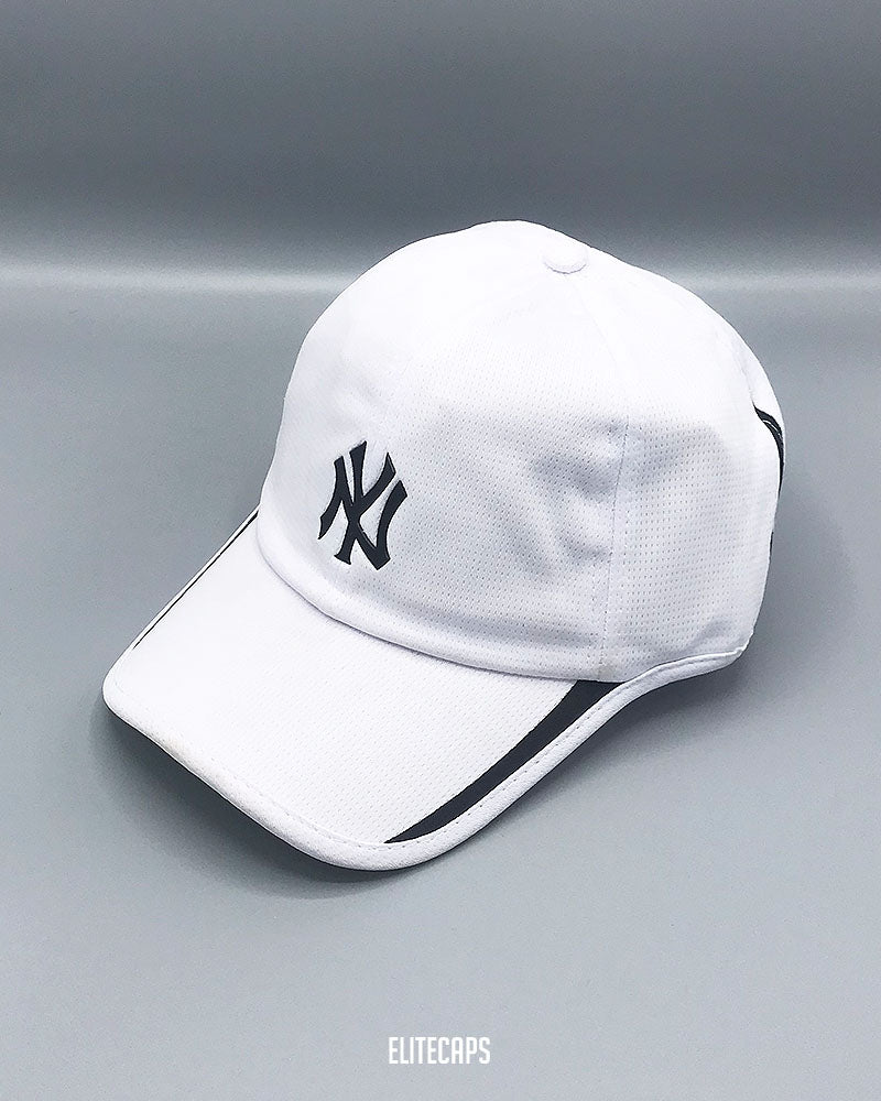 NY White Sports Baseball Cap - C0423