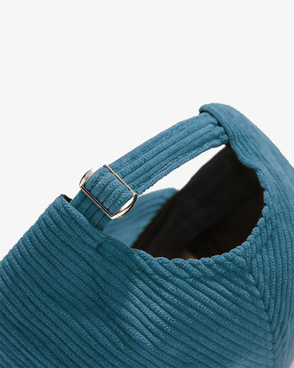 Classic Teal Corduroy Cap - C0142