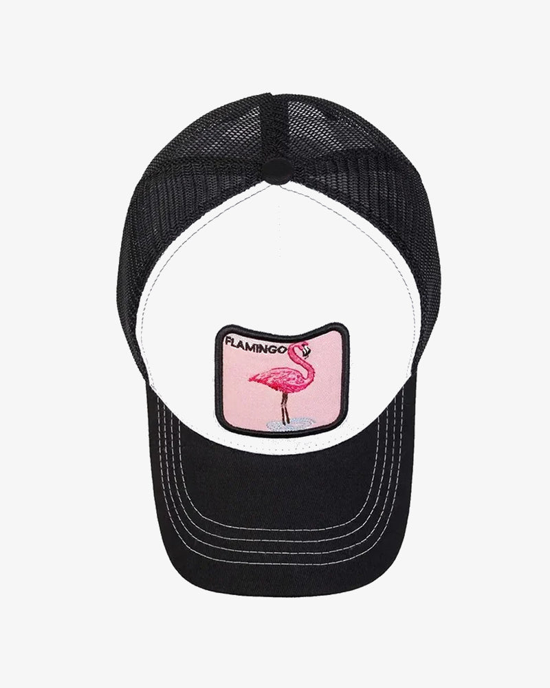 Flamingo Embroidered Trucker Cap - C0163