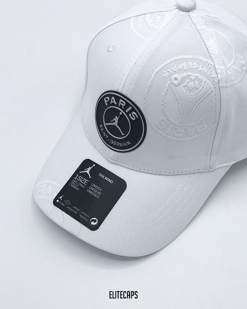 Jordan PARIS White Pattern Baseball Cap - C0626