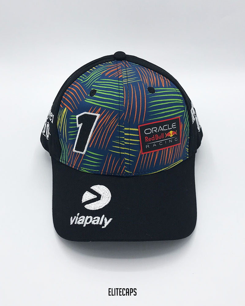 RedBull Black Contrast Embroidered Cap - C0672