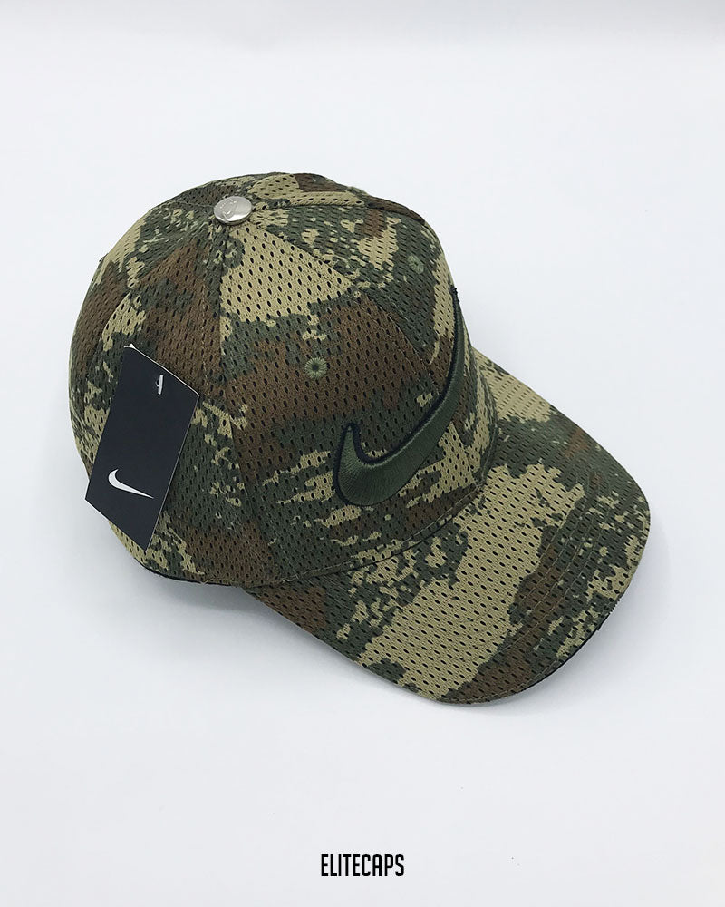 Mesh Green Camo NIIKE Baseball Cap - C0644