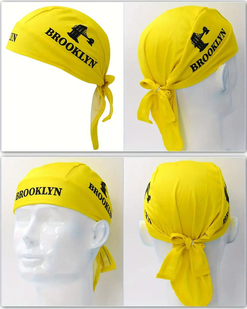 Yellow Quick-Dry Brooklyn Biker Bandana - B013