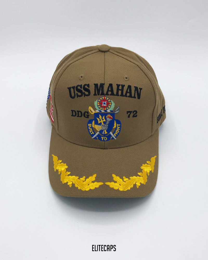 U.S.S Mahaan 70 Embroidered Cap - C0569