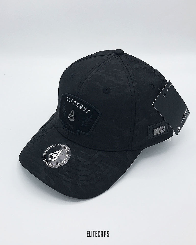Luxury Black Camo BLACKOUT Cap - C0503