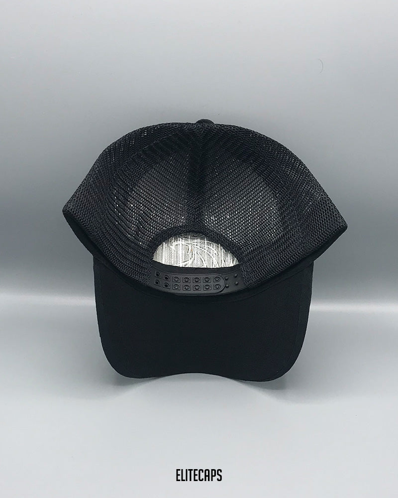 Black Velvet Eagle Embroidered Trucker Cap - C0411