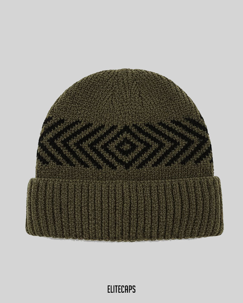 Velvet Brown Soft Knitted Beanie - B0140