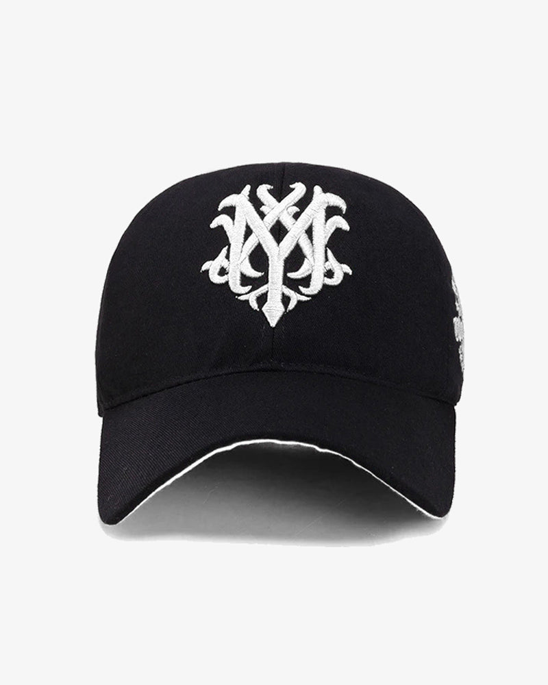 Totem Black & White Embroidered Cap - C0165