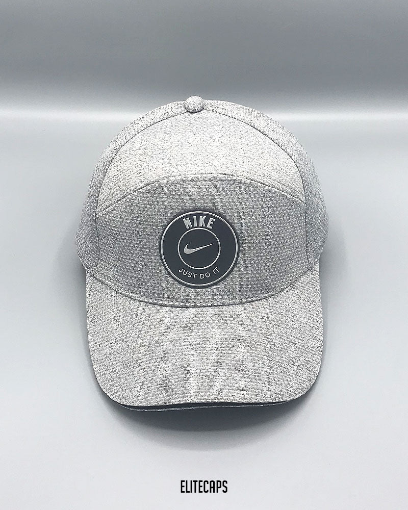 NKE Grey Textured Baseball Cap - C0426