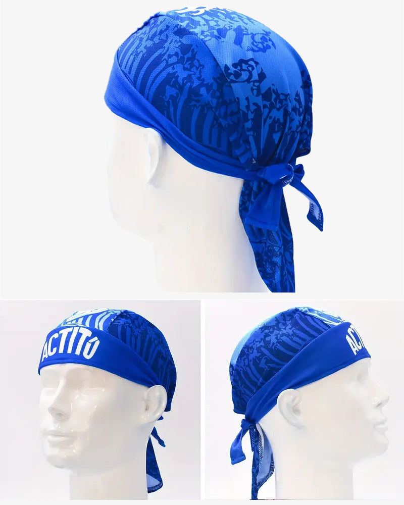 Blue Pirate Quick-Dry Biker Bandana - B014