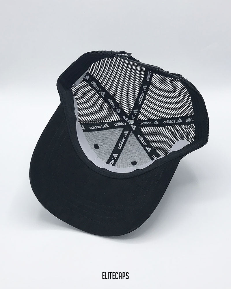ADIDS Classic Black Suede Trucker Cap - C0612